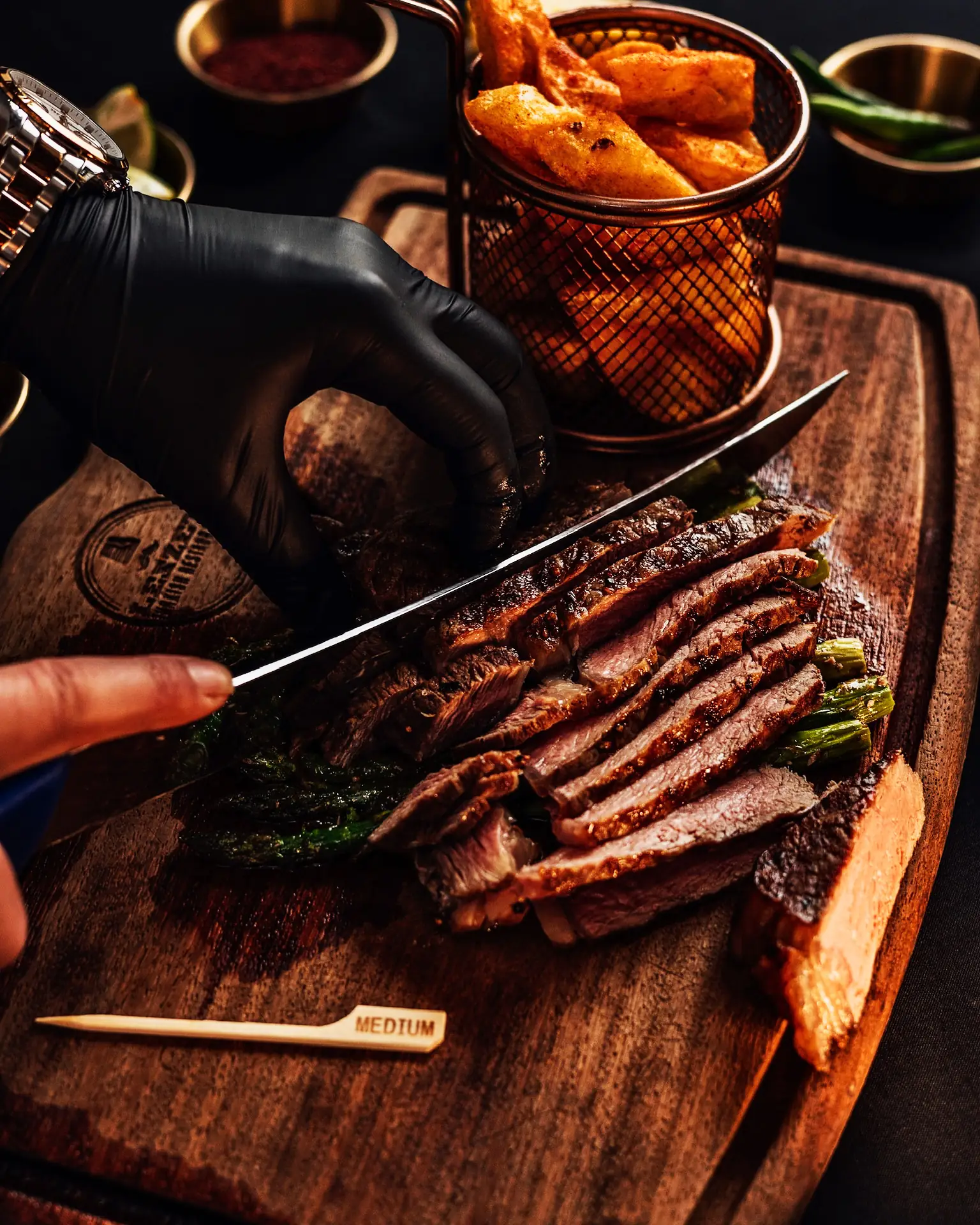 Slow-cooked lamb on the bone